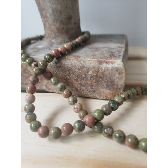 Polished Jasper Vintage Necklace Gemstone Necklace Wearing gemstones - Picture 2 of 10